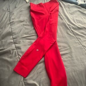 brand new red lulu leggings